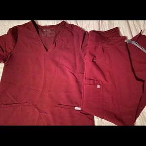 FIGS Burgundy Scrubs